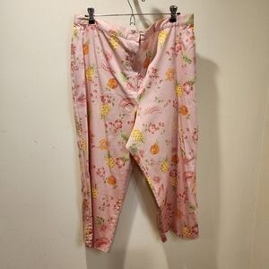 ALFRED DUNNER women's plus size floral print capri pants size 18
